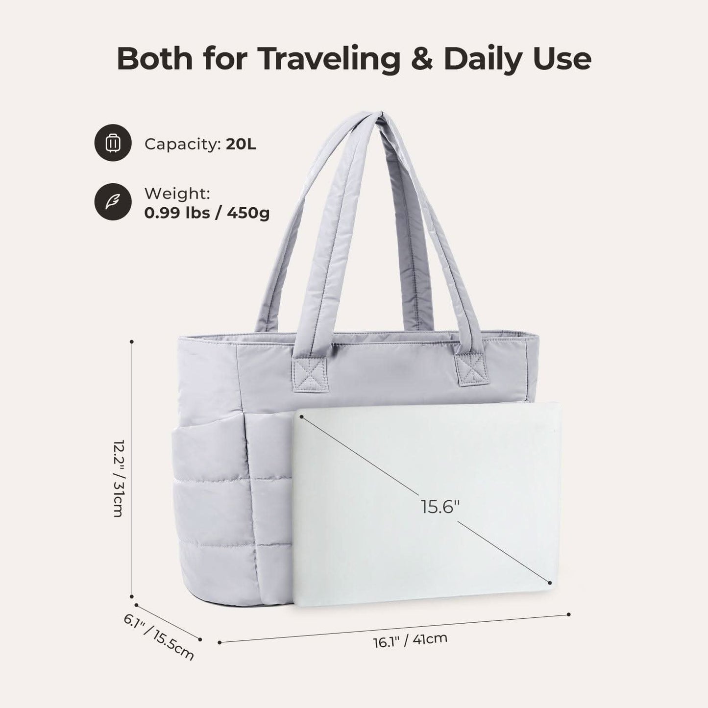 Avy City Tote – Fits 15.6" Laptop