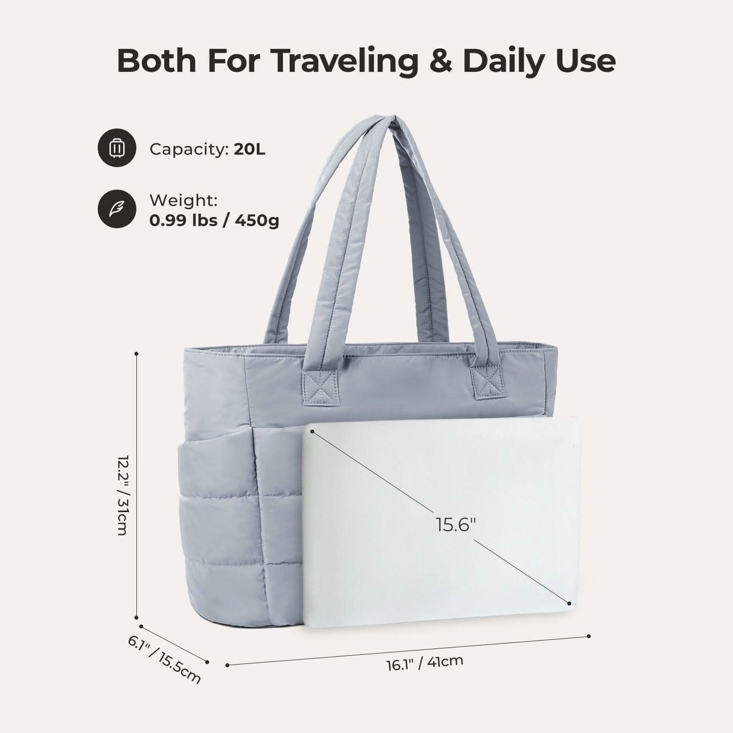 Avy City Tote – Fits 15.6" Laptop