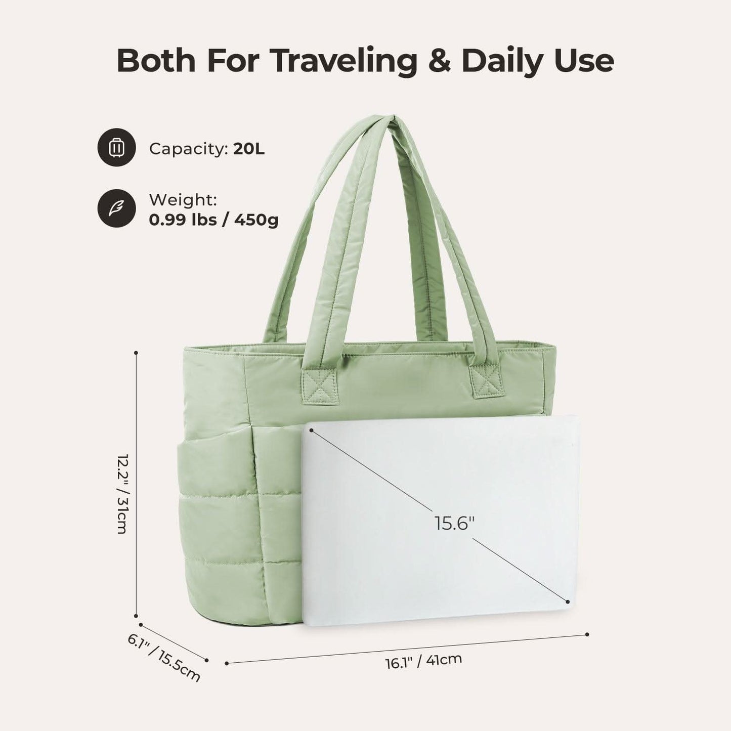 Avy City Tote – Fits 15.6" Laptop