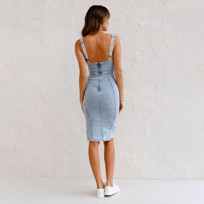 Cami Adjustable Denim Dress