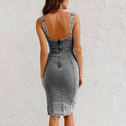 Cami Adjustable Denim Dress