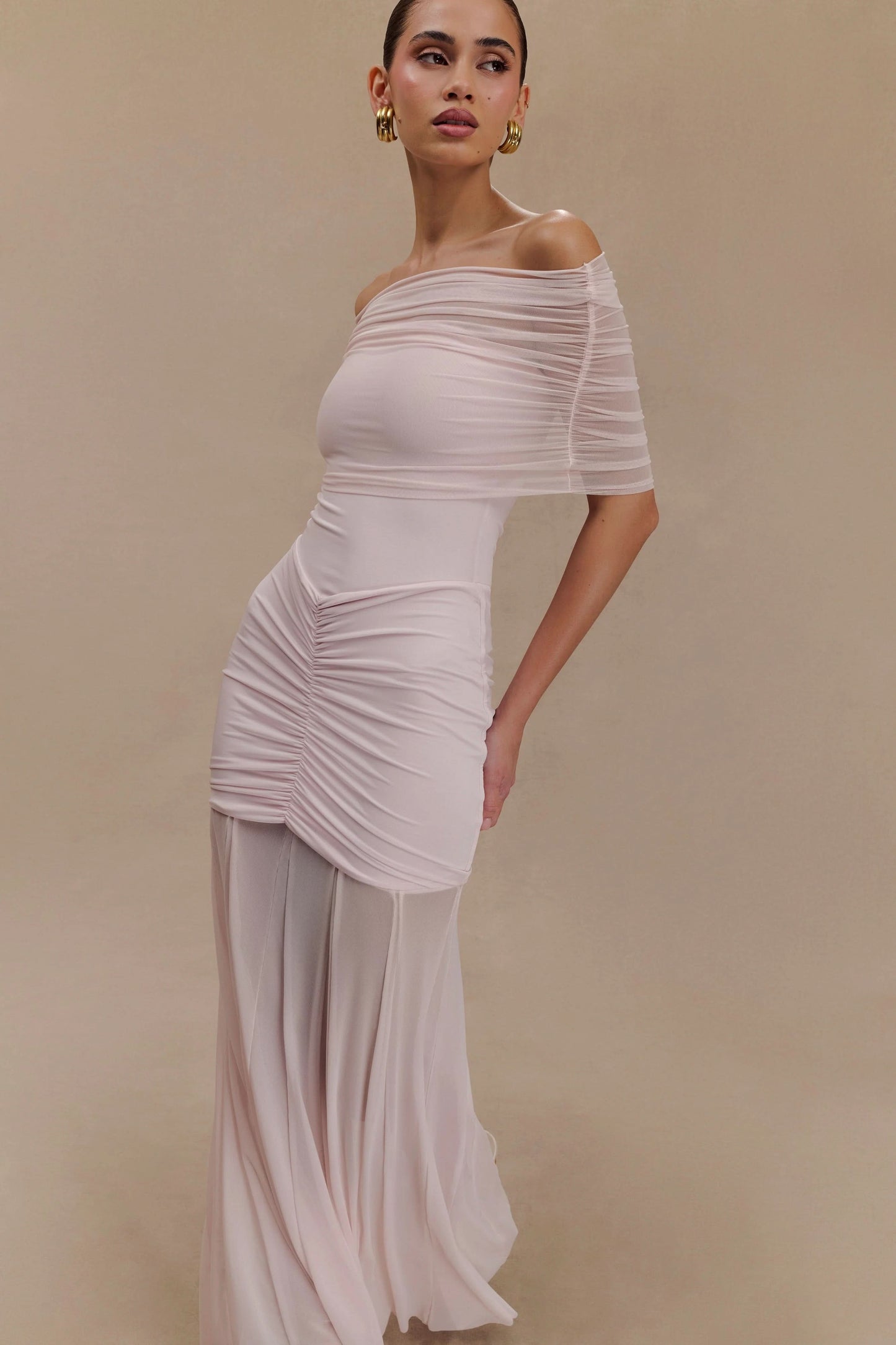 Caspian Off Shoulder Maxi Dress