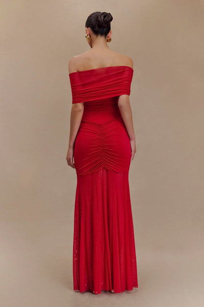 Caspian Off Shoulder Maxi Dress