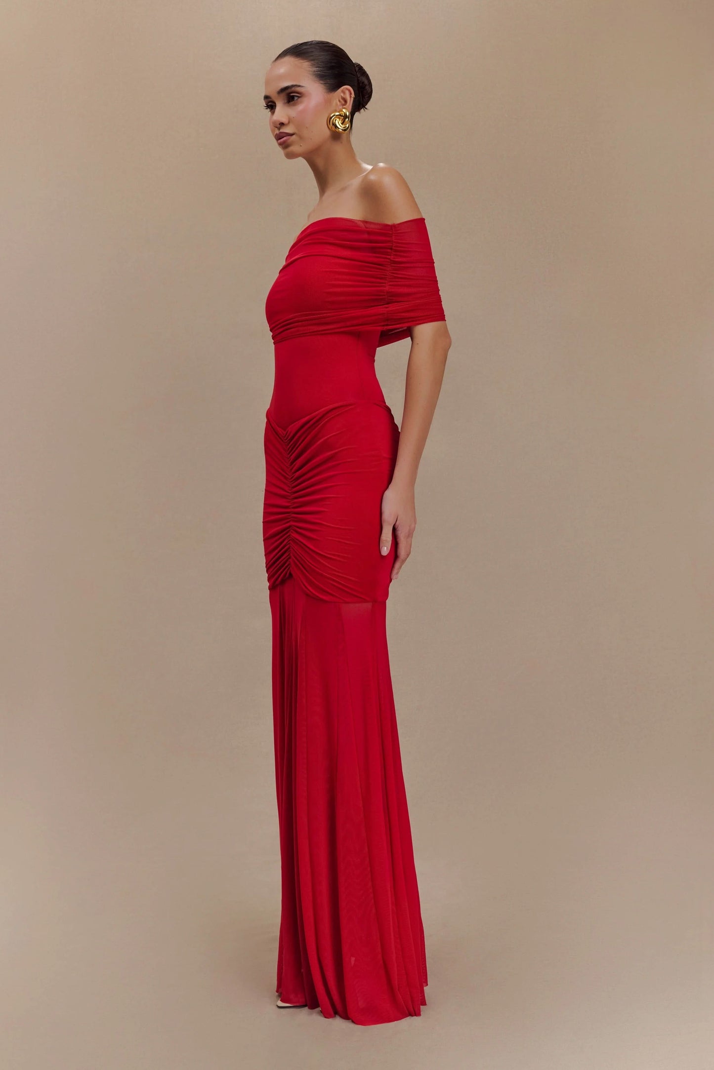 Caspian Off Shoulder Maxi Dress