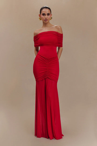 Caspian Off Shoulder Maxi Dress