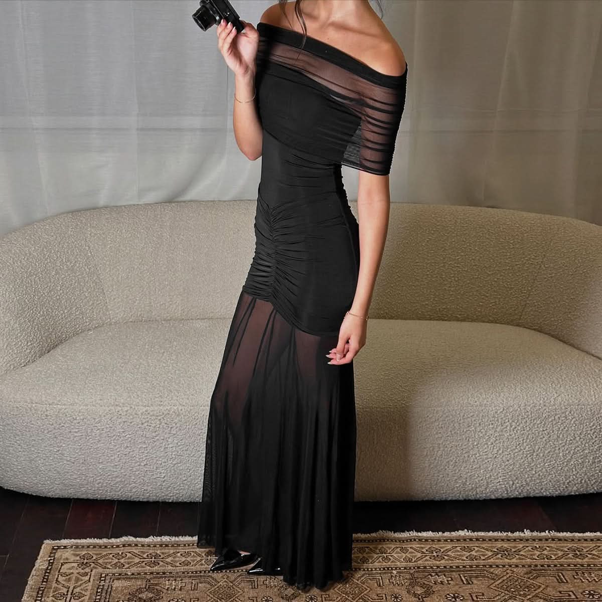 Caspian Off Shoulder Maxi Dress