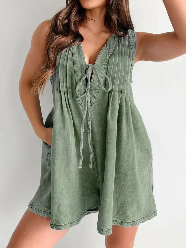 Dixie Denim Romper