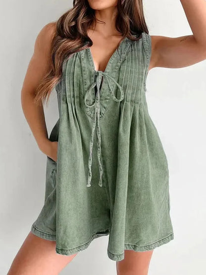 Dixie Denim Romper