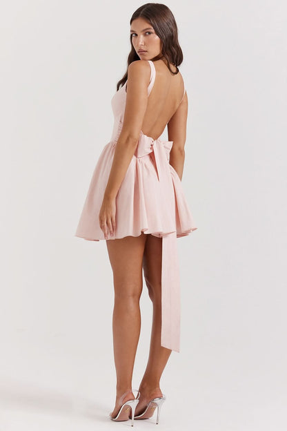 Florenne Bow Mini Dress