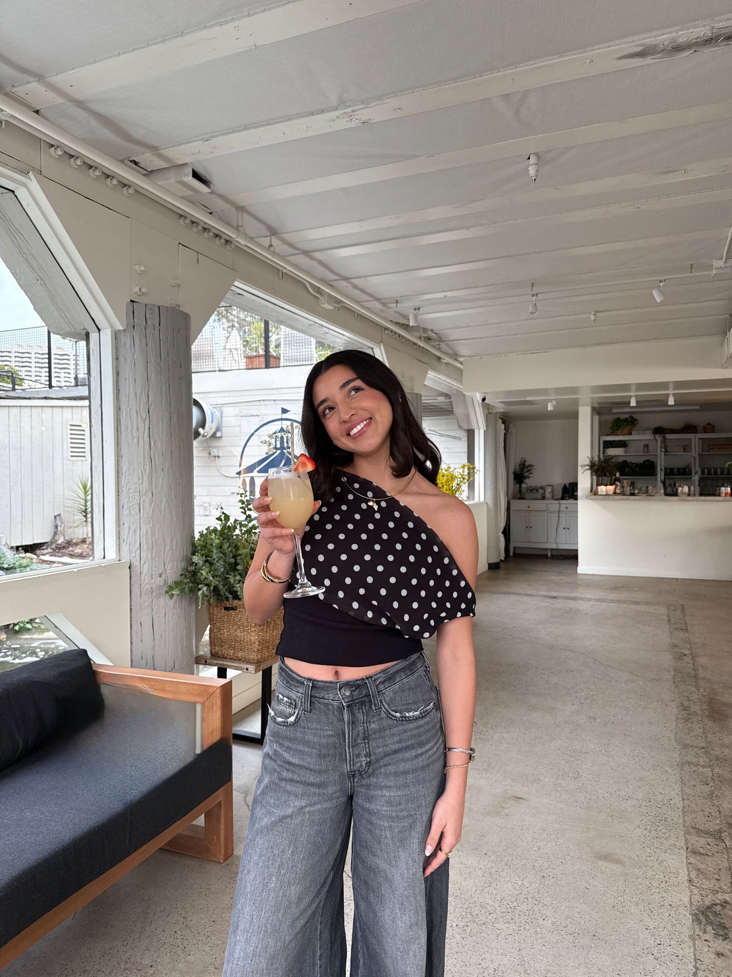 Kimmie Polka Dot Top