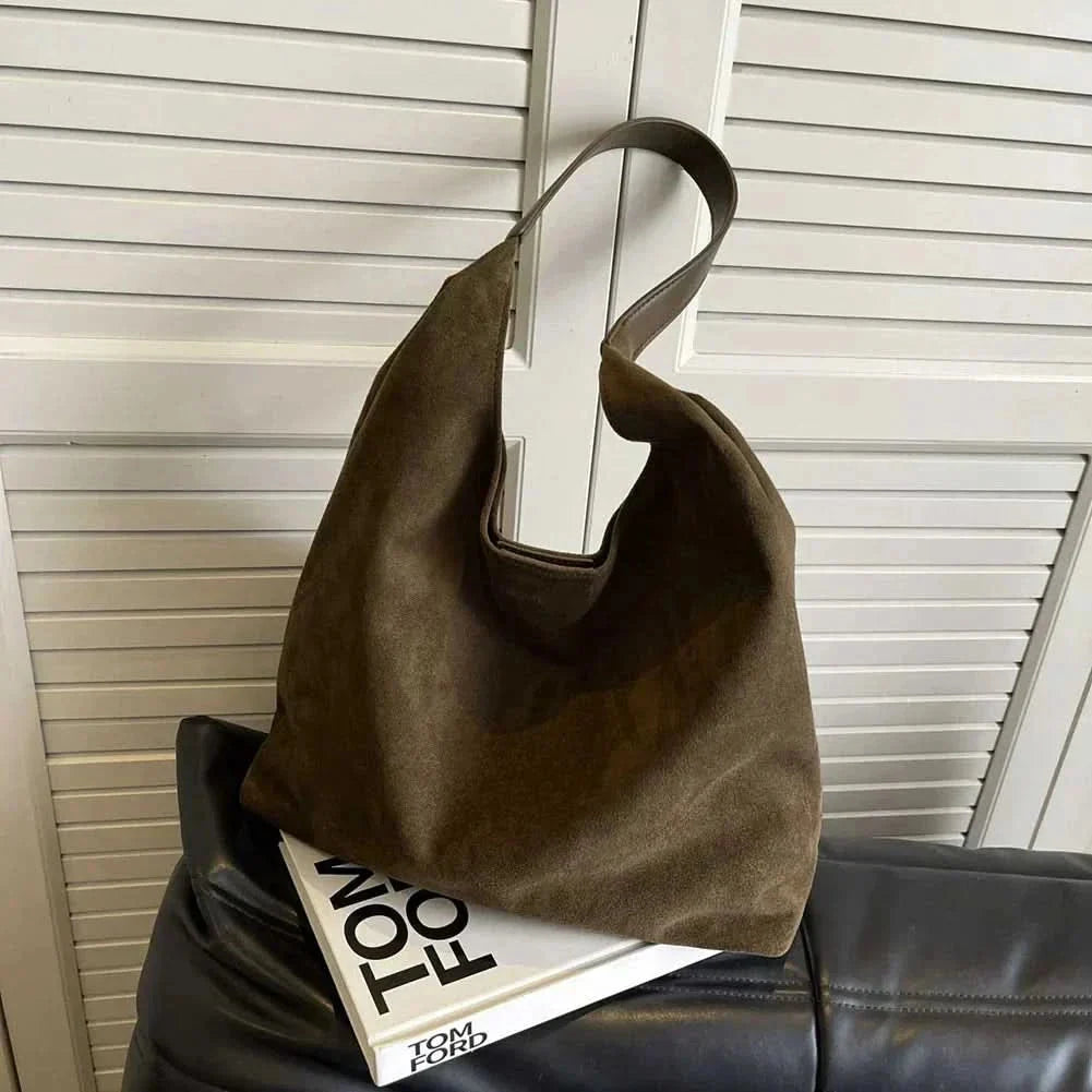 Lacy Suede Tote Bag
