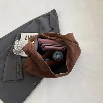 Lacy Suede Tote Bag