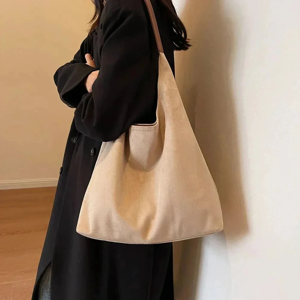 Lacy Suede Tote Bag