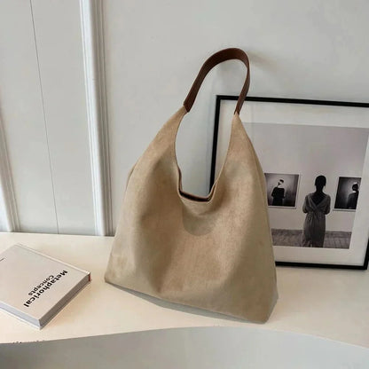 Lacy Suede Tote Bag