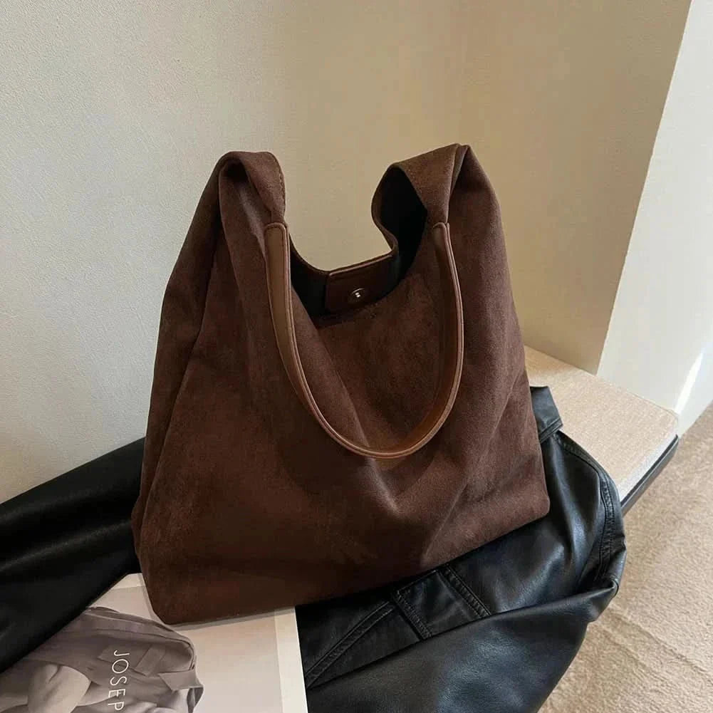 Lacy Suede Tote Bag