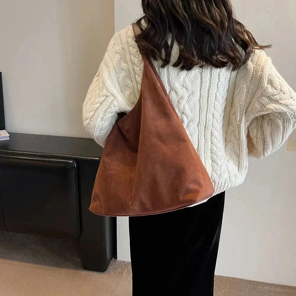 Lacy Suede Tote Bag