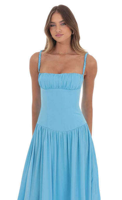 Lucy Satin Maxi Dress