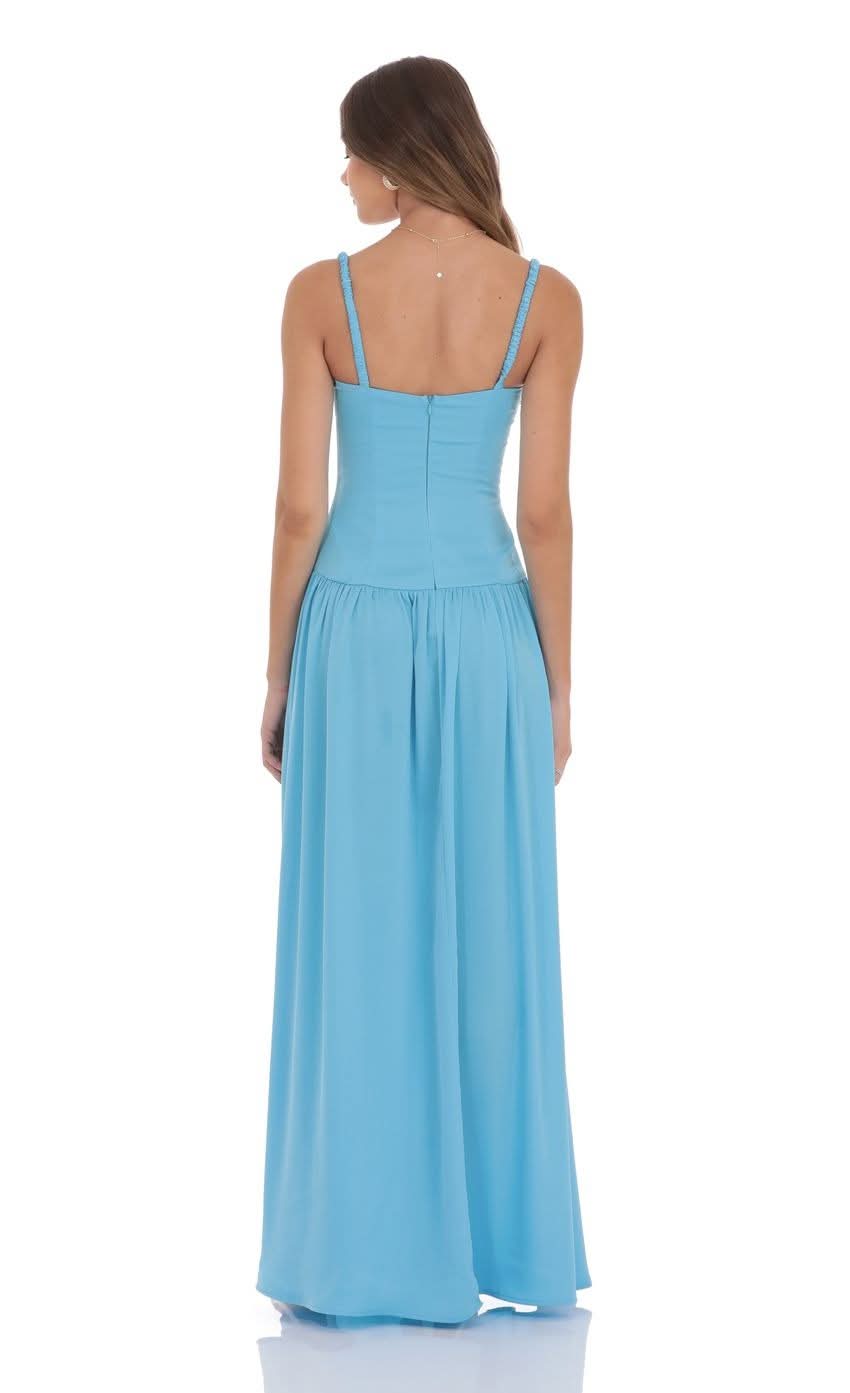 Lucy Satin Maxi Dress