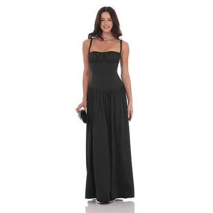 Lucy Satin Maxi Dress