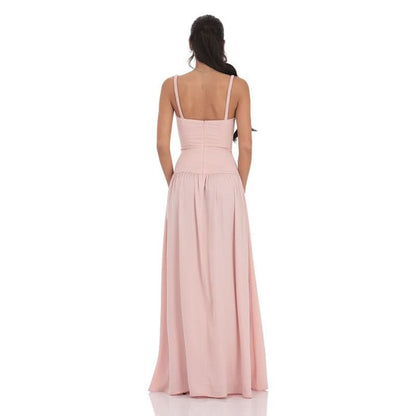 Lucy Satin Maxi Dress