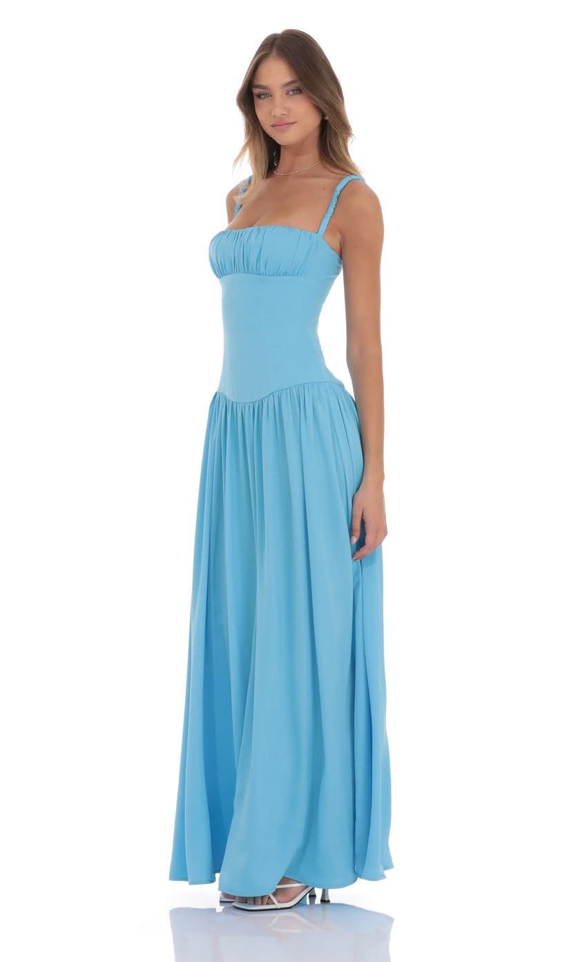 Lucy Satin Maxi Dress