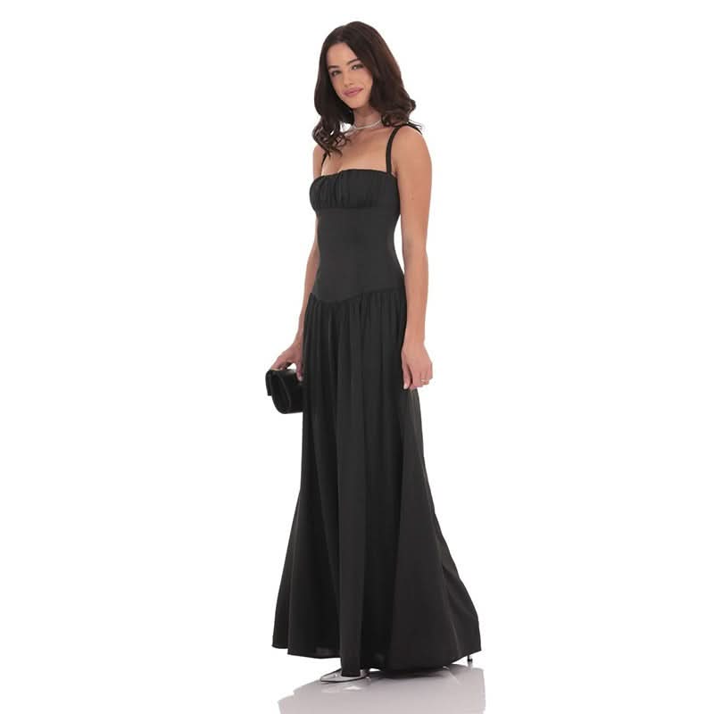 Lucy Satin Maxi Dress