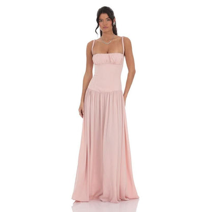 Lucy Satin Maxi Dress