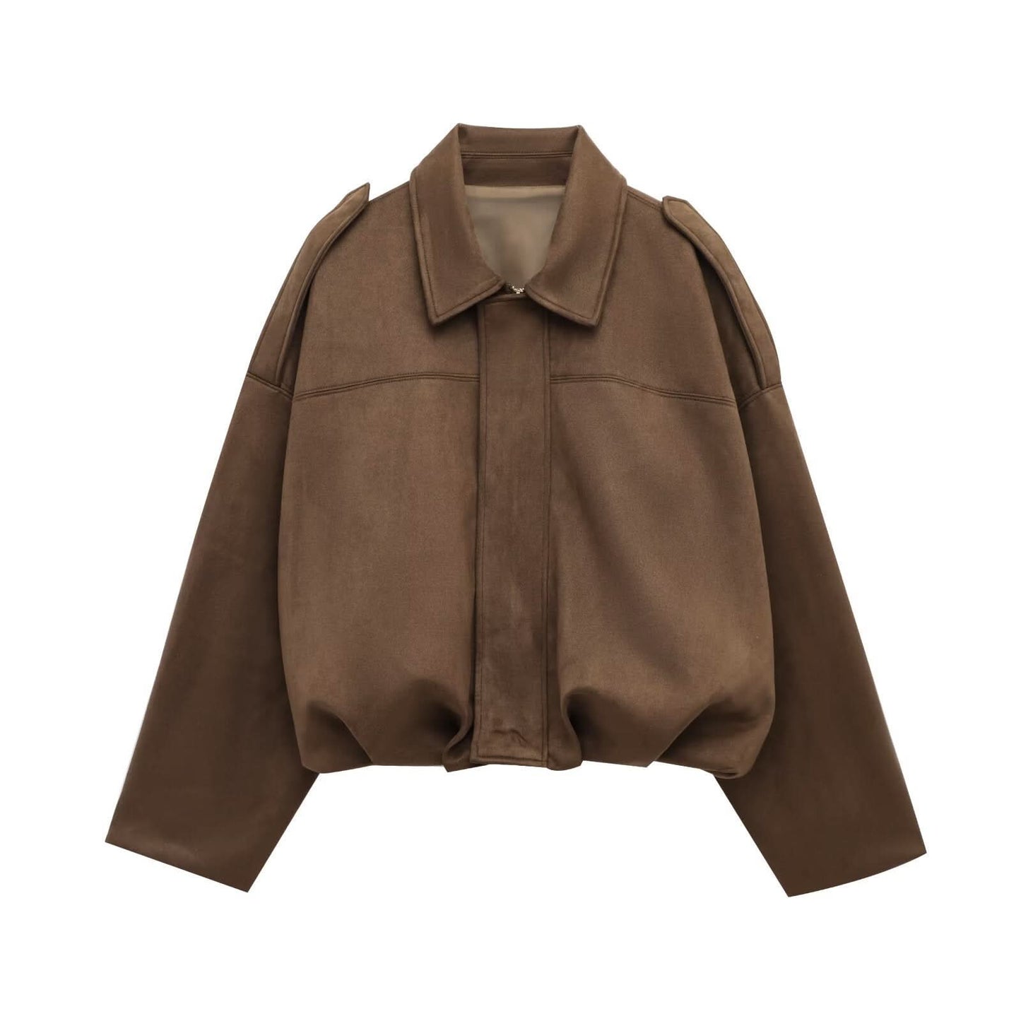 Mara Elegant Suede Loose Jacket