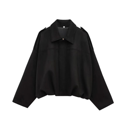 Mara Elegant Suede Loose Jacket