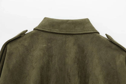 Mara Elegant Suede Loose Jacket