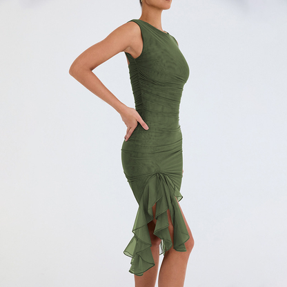 Meeda Ruffle Midi Dress