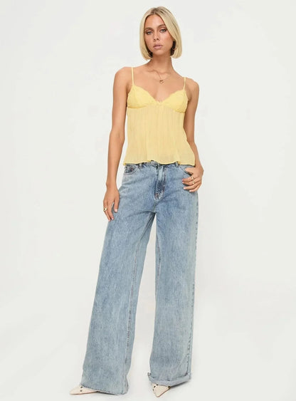 Noble Lace Pleated Top