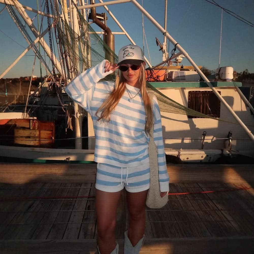 Olivia Knit Stripe Set