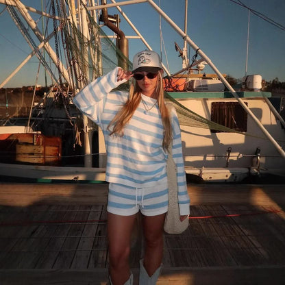 Olivia Knit Stripe Set