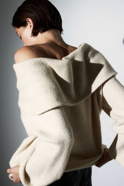 Scarlett Knit Off-Shoulder Sweater