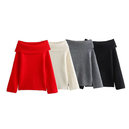 Scarlett Knit Off-Shoulder Sweater