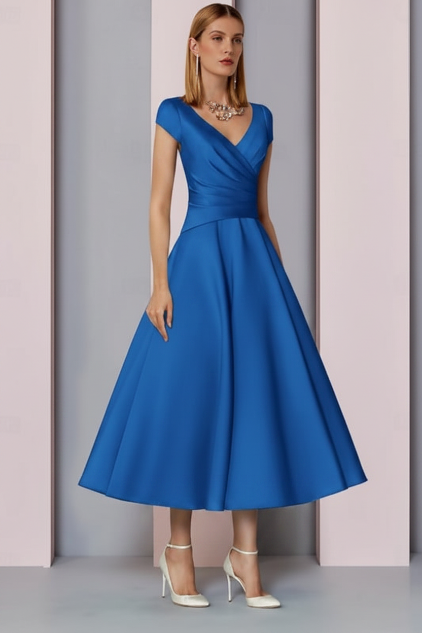 Eleanor Satin A-Line Dress