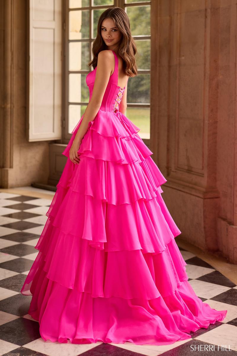 Valentina Corset Ruffle Prom Dress