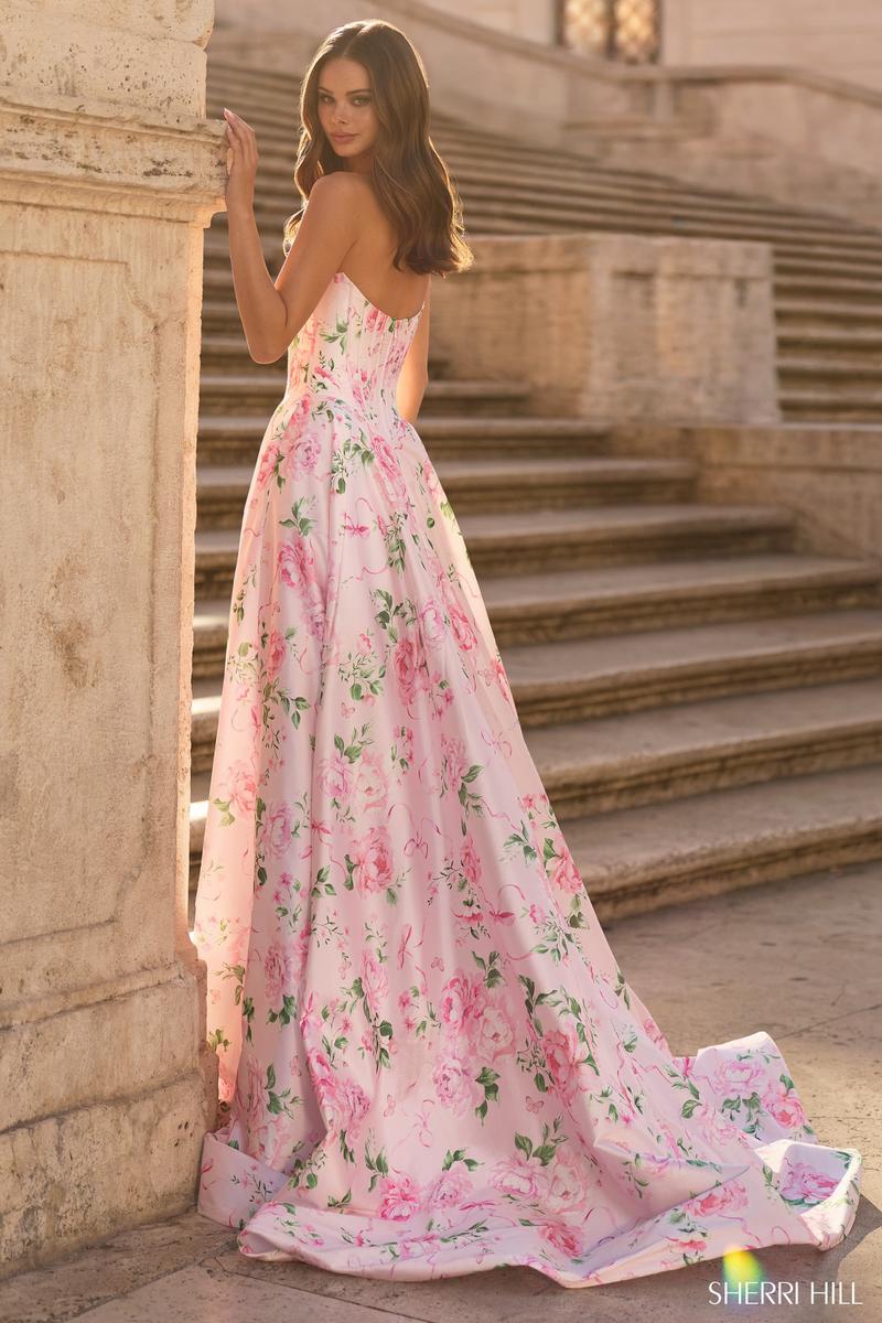 Isabelle Floral Print Prom Dress