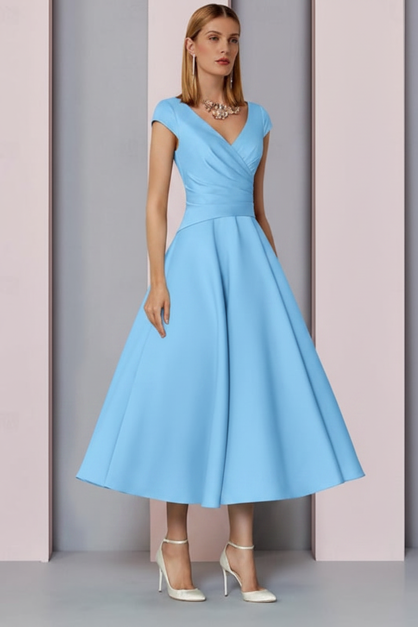 Eleanor Satin A-Line Dress