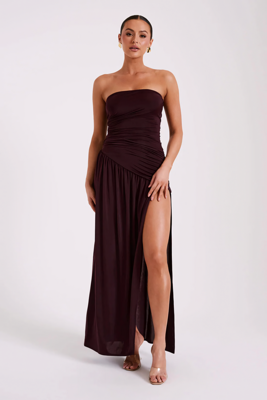 MAROON MAXI DRESS