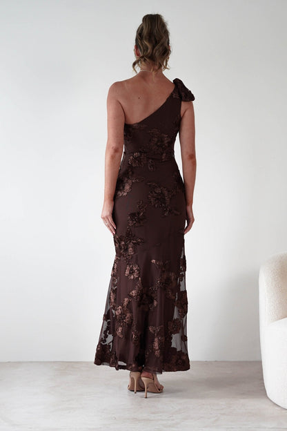 Thelma Floral Textured Maxi Dress
