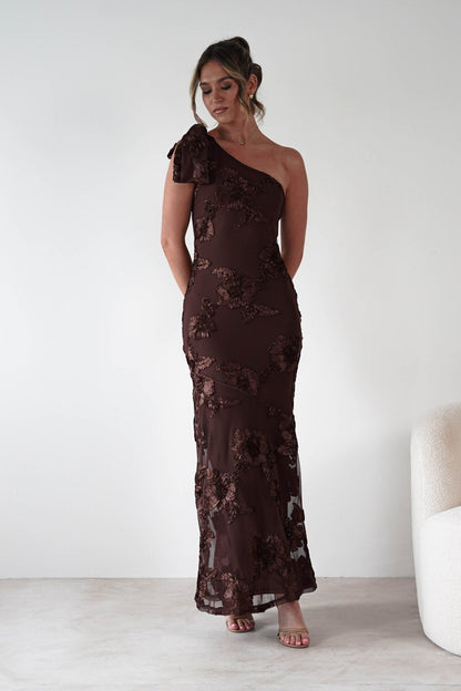 Thelma Floral Textured Maxi Dress