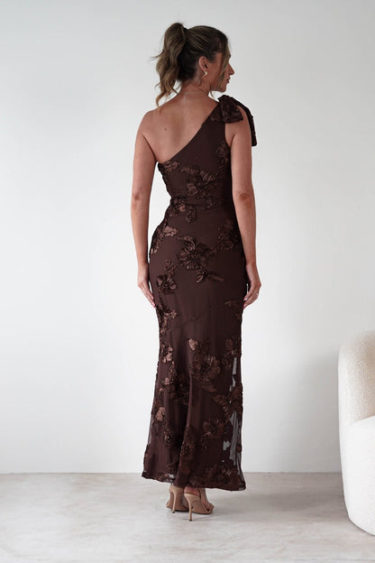 Thelma Floral Textured Maxi Dress