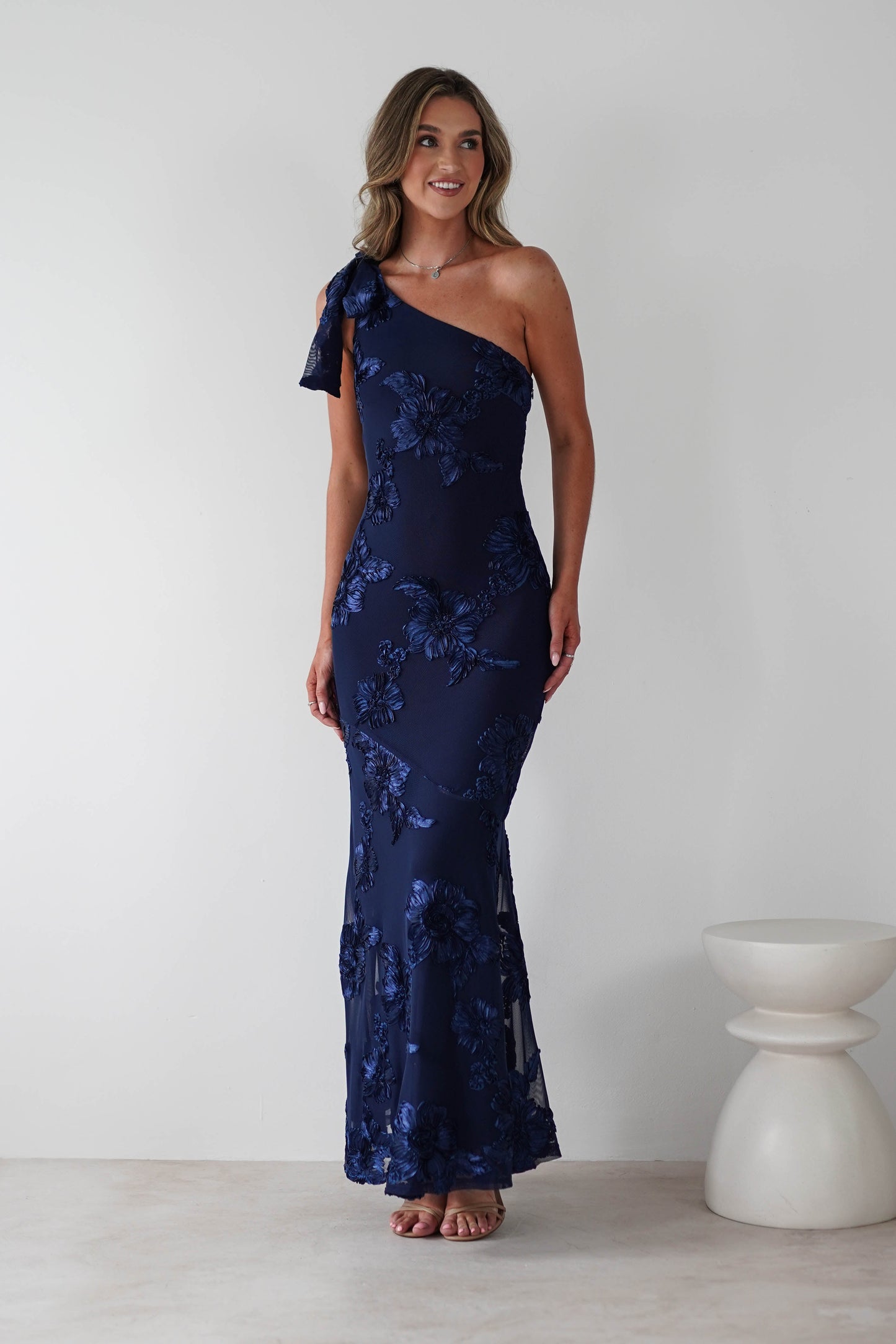 Carys Floral Textured Maxi Dress