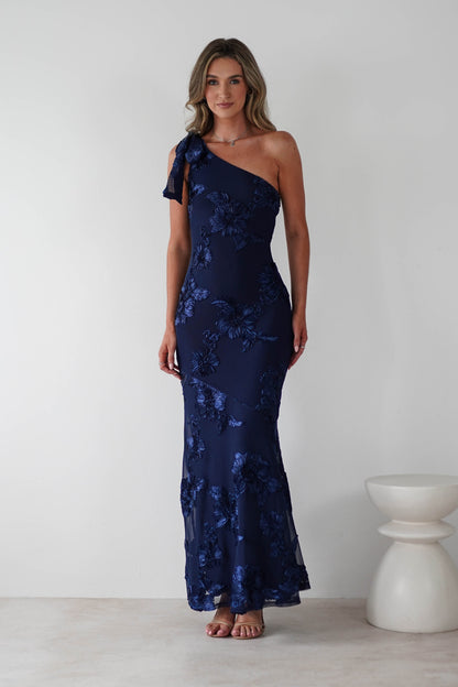 Carys Floral Textured Maxi Dress