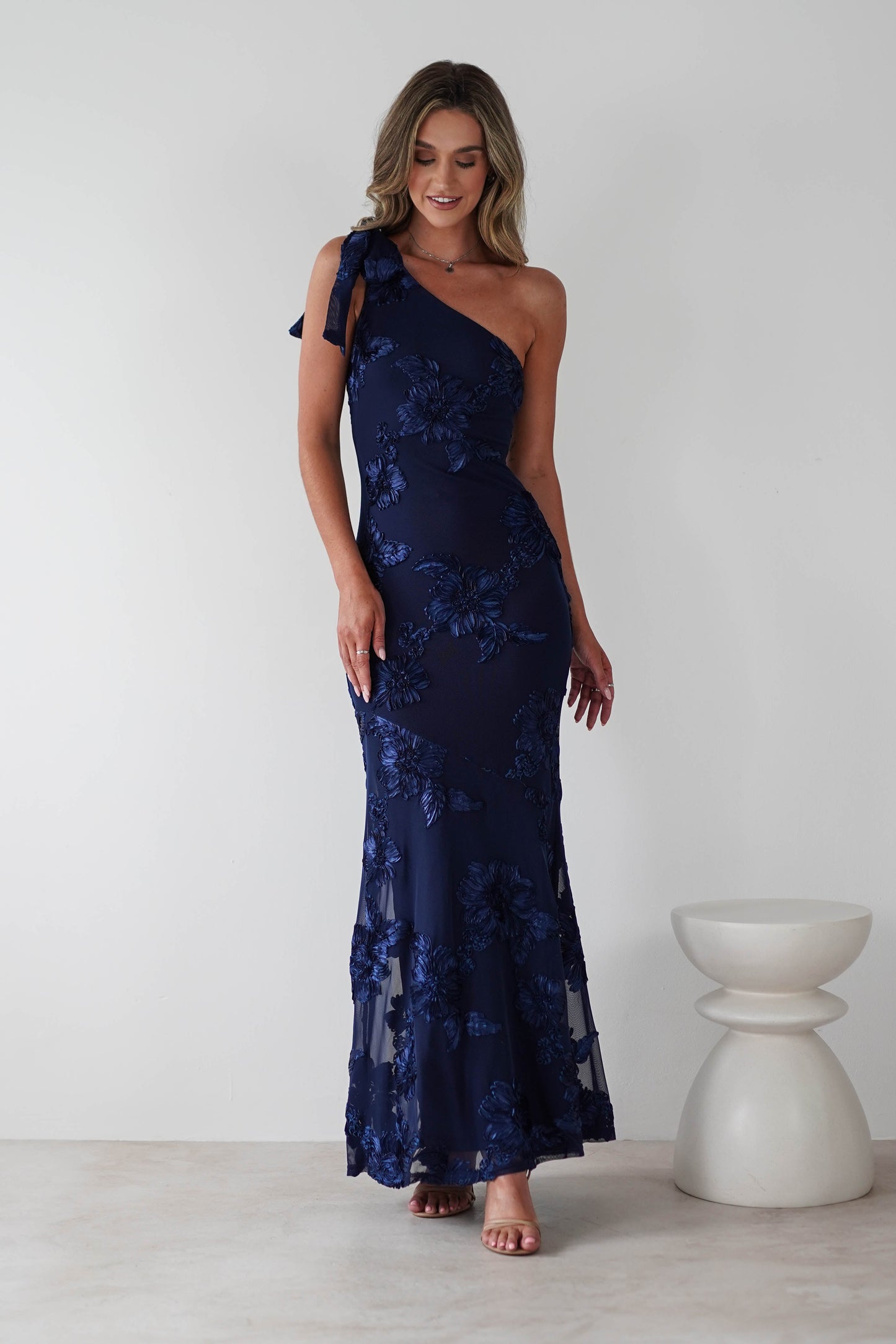 Carys Floral Textured Maxi Dress