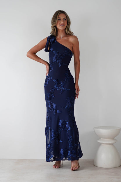Carys Floral Textured Maxi Dress