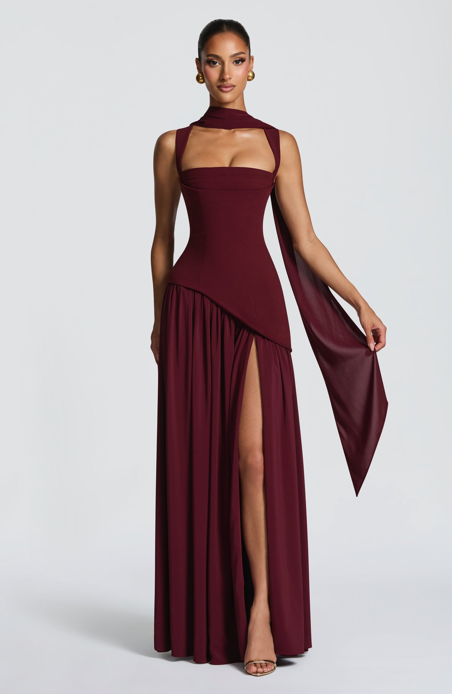 Tullulah Tulle Maxi Dress in Black