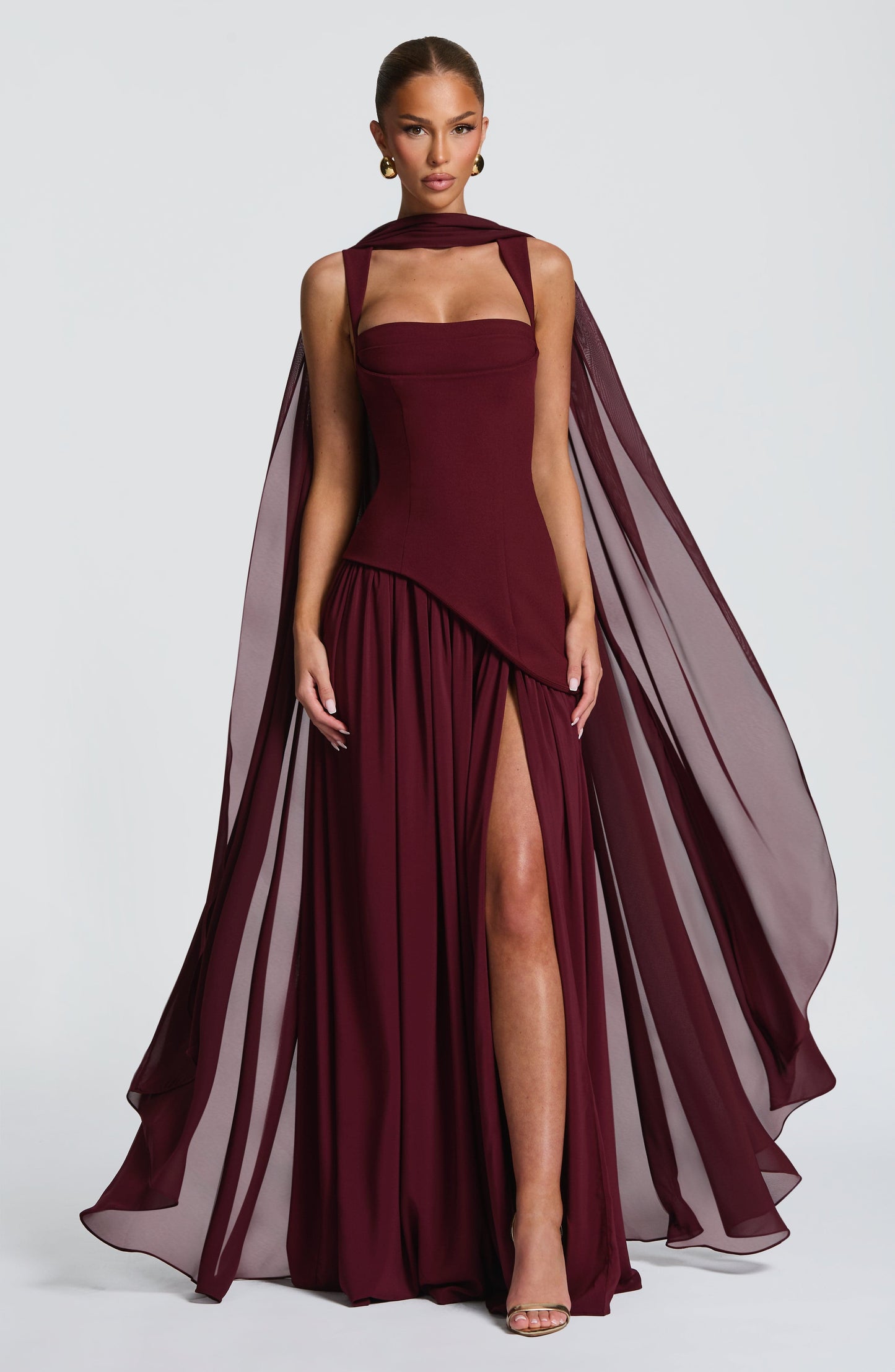 Tullulah Tulle Maxi Dress in Black